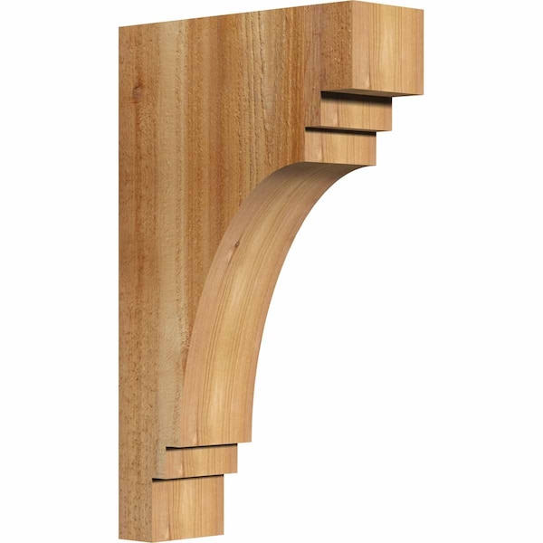 Ekena Millwork Pescadero Rough Sawn Corbel, Western Red Cedar, 4"W x 12"D x 20"H COR04X12X20PEC00RWR - main